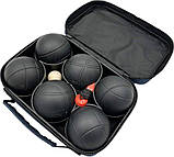 М'ячі для гри в петанк Enero Pro з чохлом, чорні, фото 2