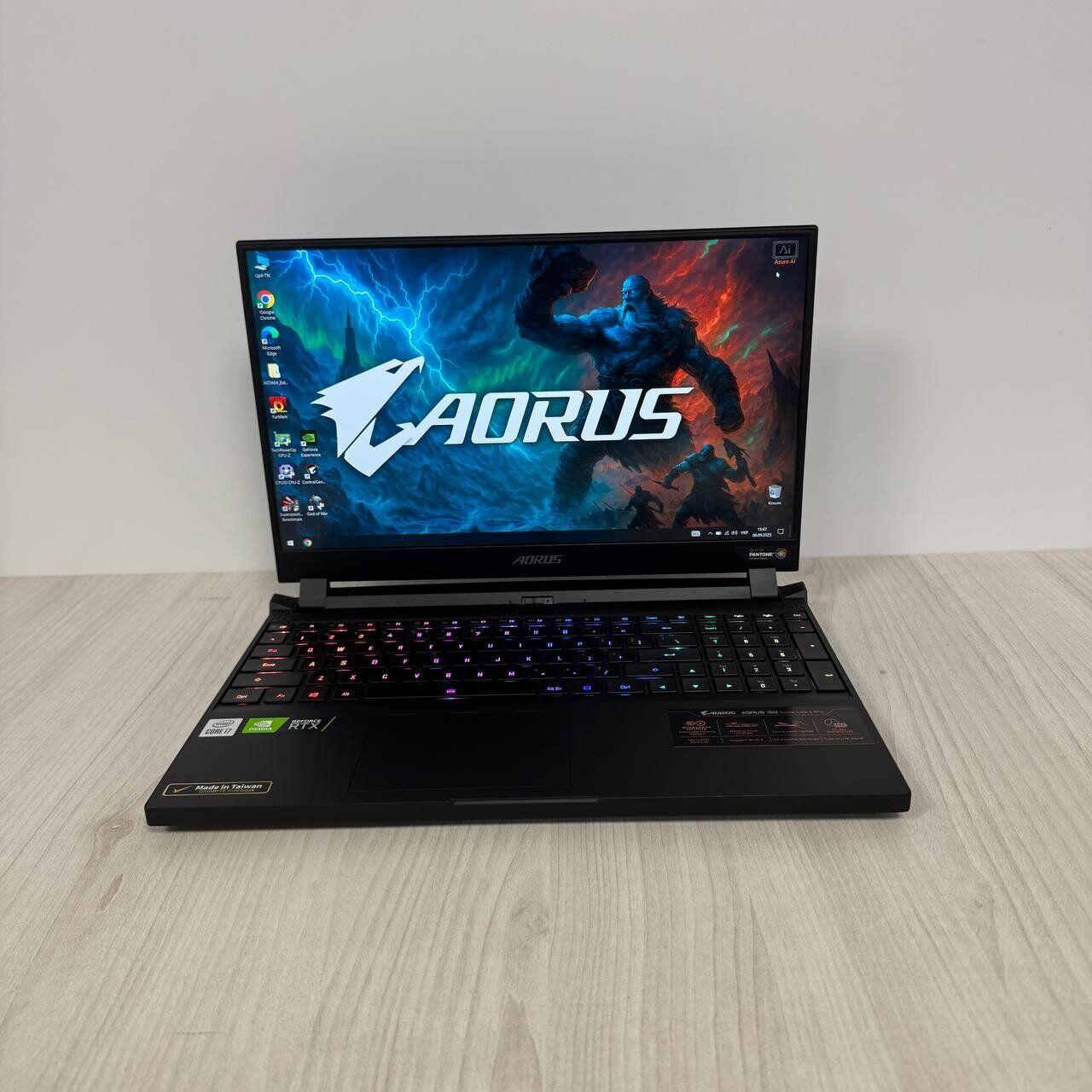 Б/в Ігровий ноутбук Б-клас Gigabyte Aorus 15G YC 15.6" 1920x1080| i7-10870H| 16GB RAM| 1000GB SSD NVMe| RTX 3080 16GB