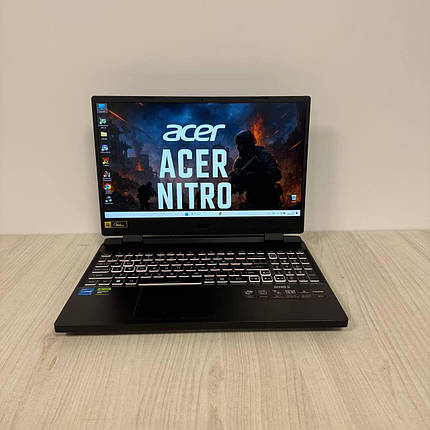 Б/в Ігровий ноутбук Acer Nitro 5 AN515-58 15.6" 1920x1080| i5-12500H| 16GB RAM| 512GB SSD NVMe| RTX 4050 6GB, фото 1