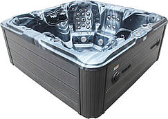 СПА-басейн Aquajoy Maldives (230х230х95 см), темний опал, з динаміками та LED-підсвічуванням