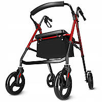 Роллер для ходьби 4FIZJO складний, зі сумкою Black/Red (P-5905973406901)