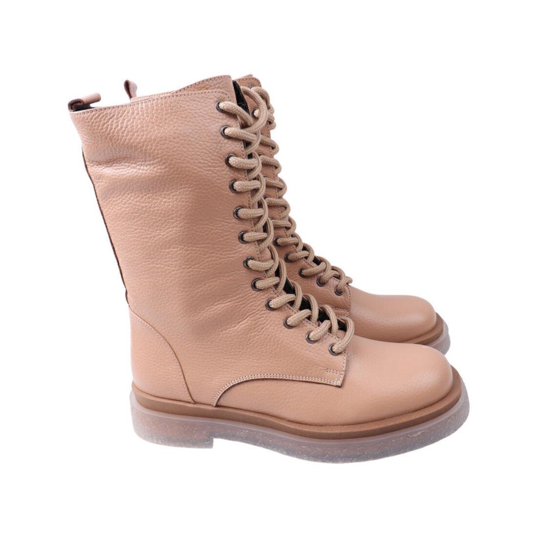 Черевики жіночі Trio бежеві натуральна шкіра, 36, фото 1