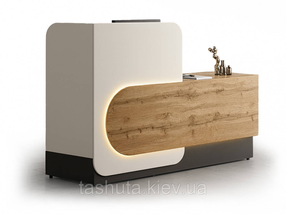 Офисная стойка ресепшн "Сканди", 180х120х62 cм Ташута  (51-51105-01)