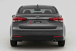 Планка над номером для Sedan (нерж.) для Kia Cerato 3 2013-2018 рр