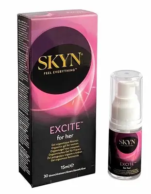 Гель збуджуючий жіночий для посилення оргазму на водній основі Skyn ​​Excite For Her 15 мл Talla