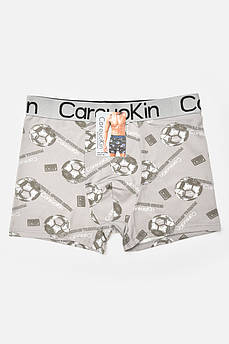 Боксери чоловічі сірого кольору з принтом 205919M