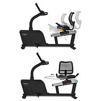 Велотренажер горизонтальний електричний inSPORTline Velocer RMB чорний, фото 3