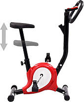 Велотренажер магнітний vidaXL 92012.A червоний, фото 2