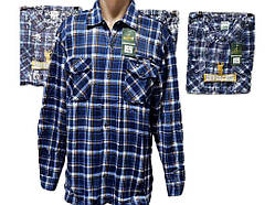 Сорочка тепла на ґудзиках арт. А-1 р.4XL ТМ КИТАЙ