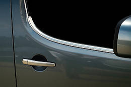 Окантовка вікон дверей нержавіюча сталь для Citroen Berlingo (2008-2018)