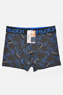 Боксери чоловічі чорного кольору з принтом 205924T Безкоштовна доставка