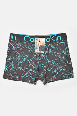 Боксери чоловічі темно-сірого кольору з принтом 205925T Безкоштовна доставка