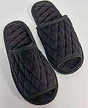 Чоловічі кімнатні тапки Чорні Розмір 42, фото 2