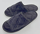 Кімнатні тапочки чоловічі Чорні Розмір 43, фото 2