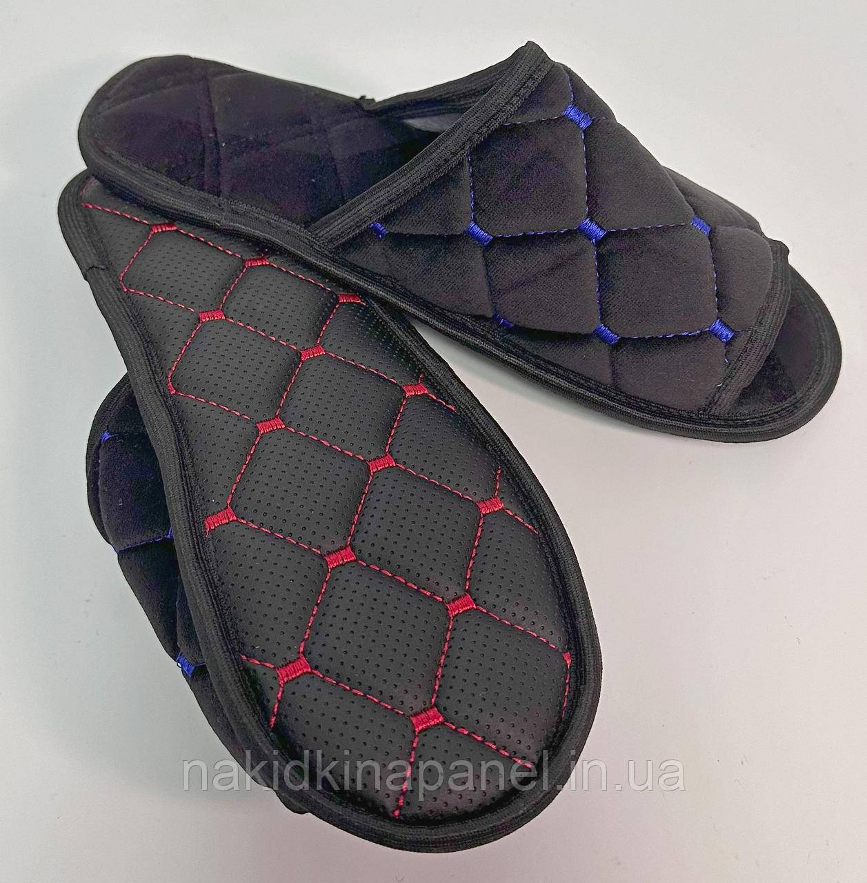 Чоловічі тапочки для дому Чорні Розмір 43, фото 1
