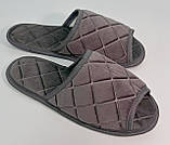 Чоловічі кімнатні капці Сірі Розмір 44, фото 2