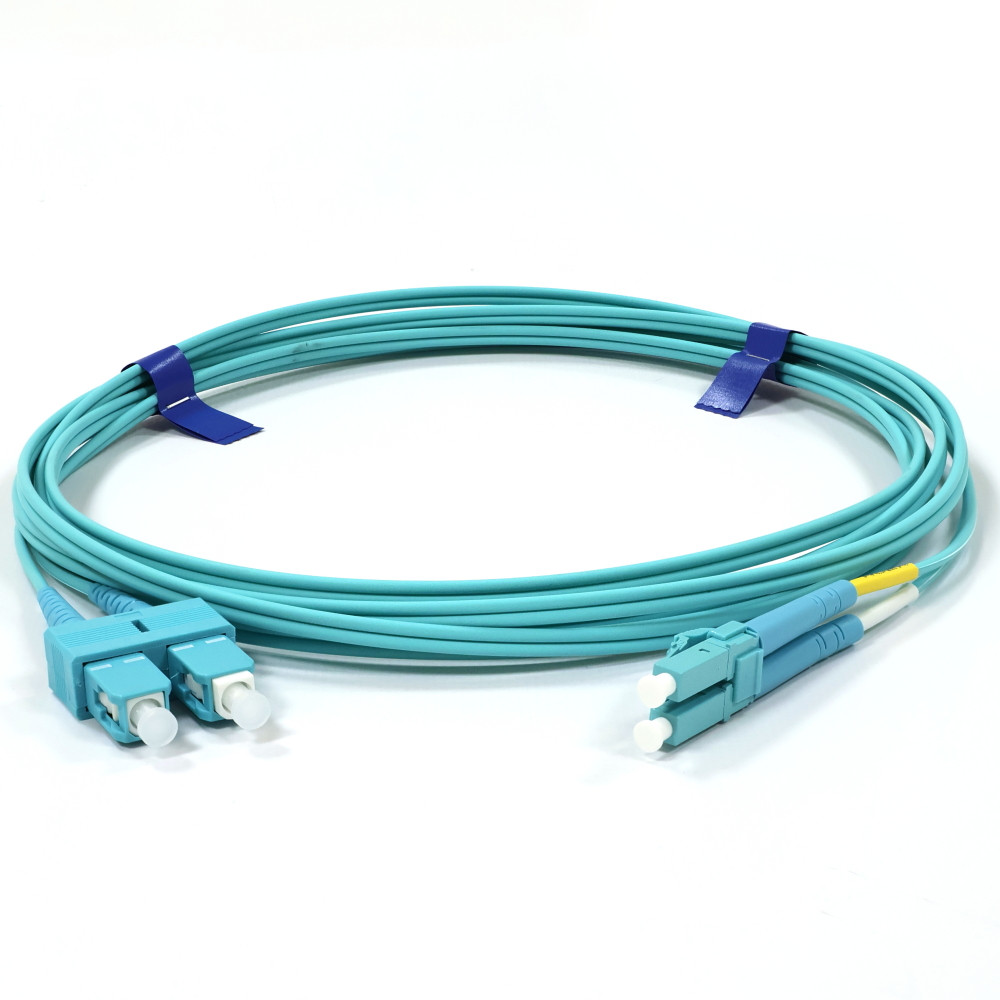 Патчкорд SC/UPC-LC/UPC MM (OM3) 2м Duplex Slim (2мм)