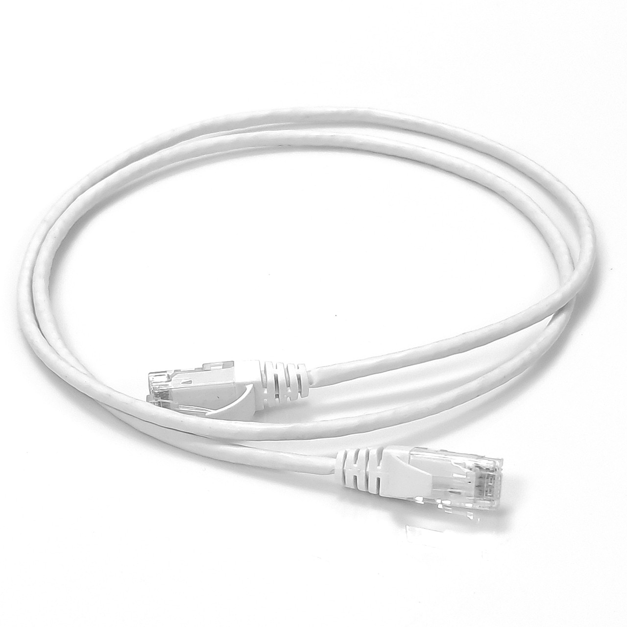 Патч-корд кат. 6, 26AWG Slim, D4мм, RJ45-RJ45, білий, 5 м, U/UTP, LSZH, Corning