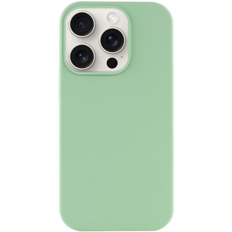 Чохол Silicone Case Full Protective (AA) NO LOGO для Apple iPhone 14 Pro (6.1") Зелений / Pistachio, фото 1