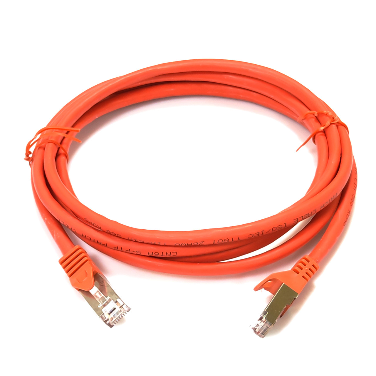 Патч-корд S/FTP, 0.5 м, кат. 6А, червоний, LW