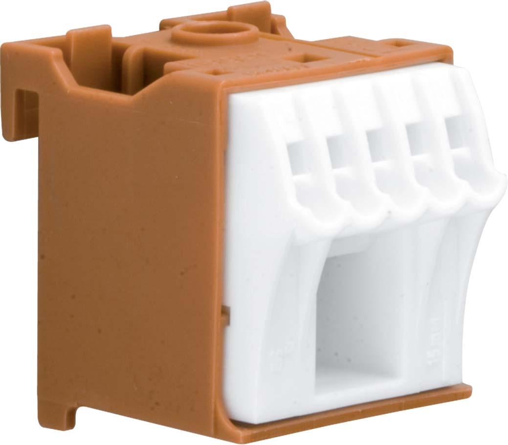 QiuckConnect фазна клема 1x16мм2+5x4мм2 ширина 30мм