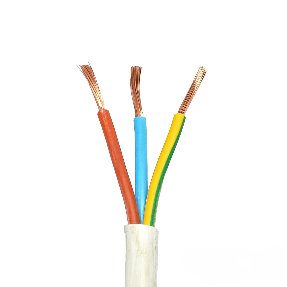 Кабель ПВС 3х1.0 мм2, багатожильний, ПВХ ізоляція і оболонка.