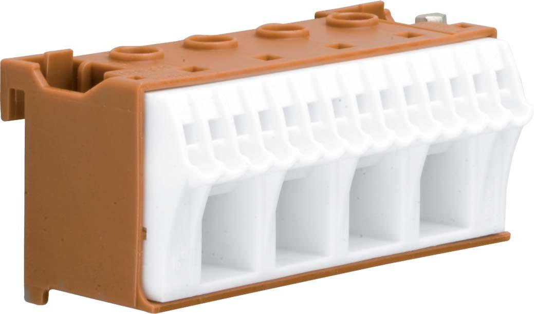 QiuckConnect фазна клема 4x16мм2+14x4мм2 ширина 75мм