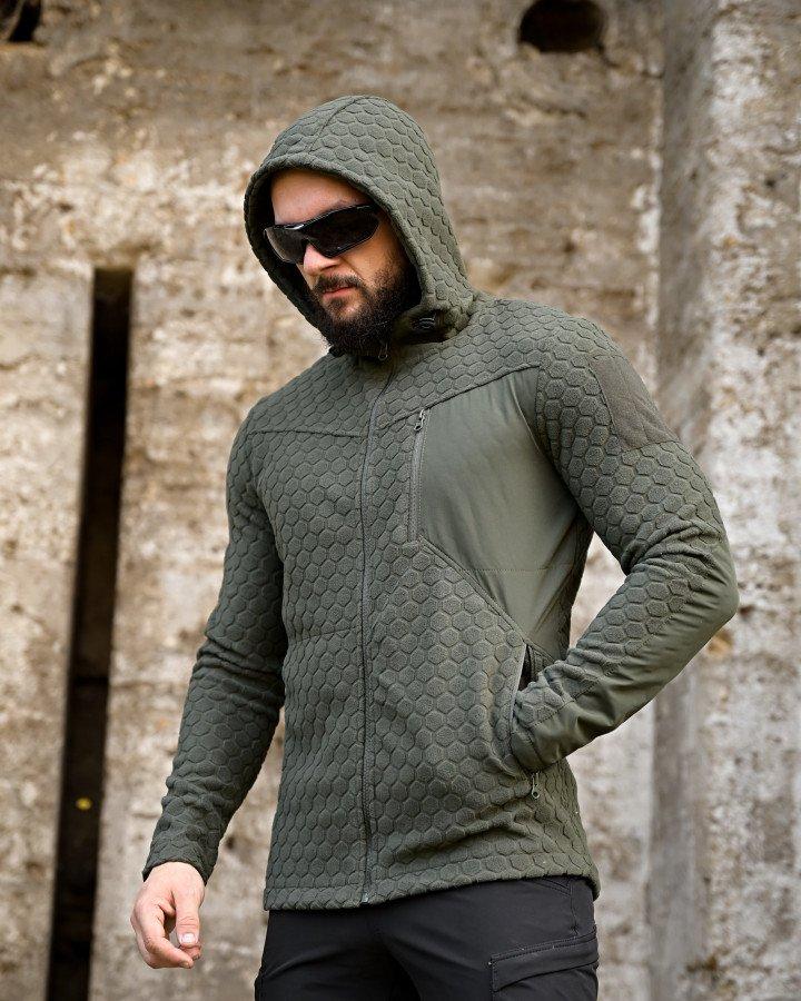 Тактична флісовка KM URBAN Олива – зручна міська та військова одежа