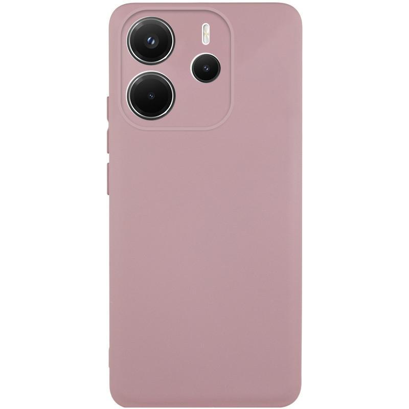 Чохол GETMAN Liquid Silk Full Camera для Xiaomi Redmi Note 14 4G (Int. version) | TPU + Мікрофібра Рожевий / Pink Sand, фото 1