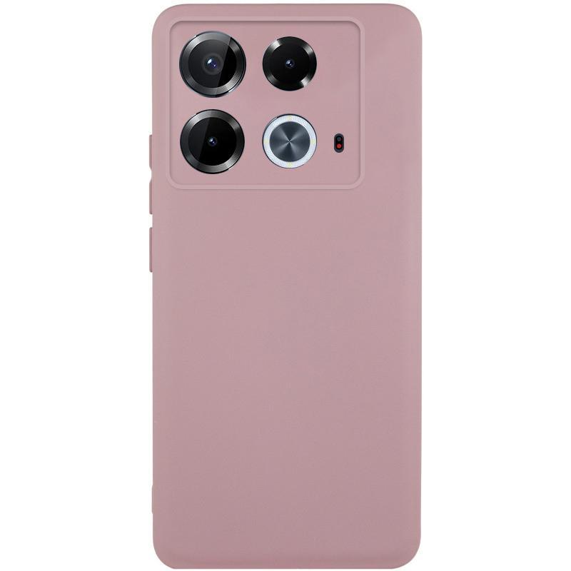Чохол GETMAN Liquid Silk Full Camera для Infinix Note 40 4G | TPU + Мікрофібра Рожевий / Pink Sand, фото 1