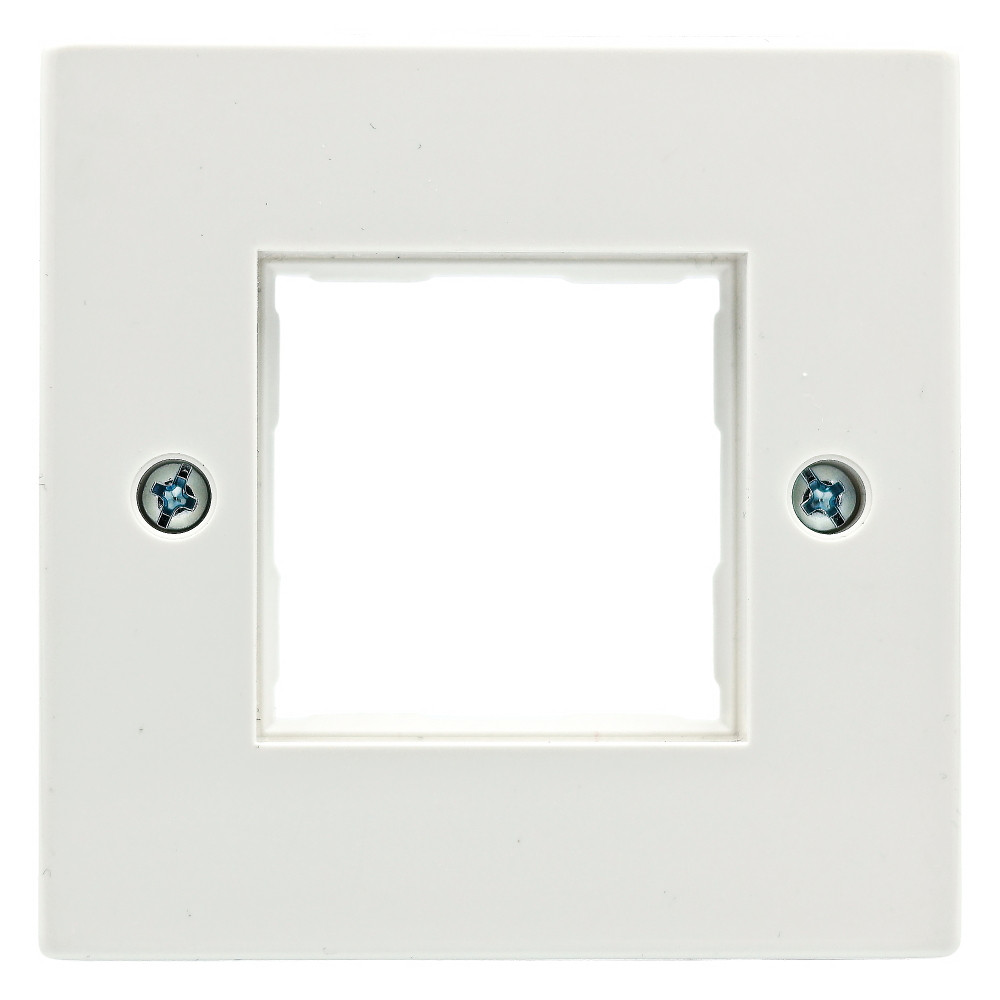 Рамка Everon 86x86 для установки модуля 45х45, RAL 9010 біла, Corning, фото 1