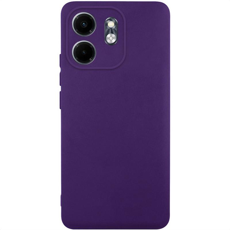 Чохол GETMAN Liquid Silk Full Camera для Infinix Smart 9 4G / Hot 50i | TPU + Мікрофібра Темно фіолетовий / Dark Purple, фото 1