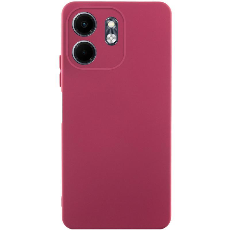 Чохол GETMAN Liquid Silk Full Camera для Infinix Smart 9 4G / Hot 50i | TPU + Мікрофібра Бордовий / Marsala, фото 1
