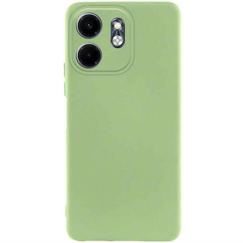 Чохол GETMAN Liquid Silk Full Camera для Infinix Smart 9 4G / Hot 50i | TPU + Мікрофібра Зелений / Pistachio, фото 1