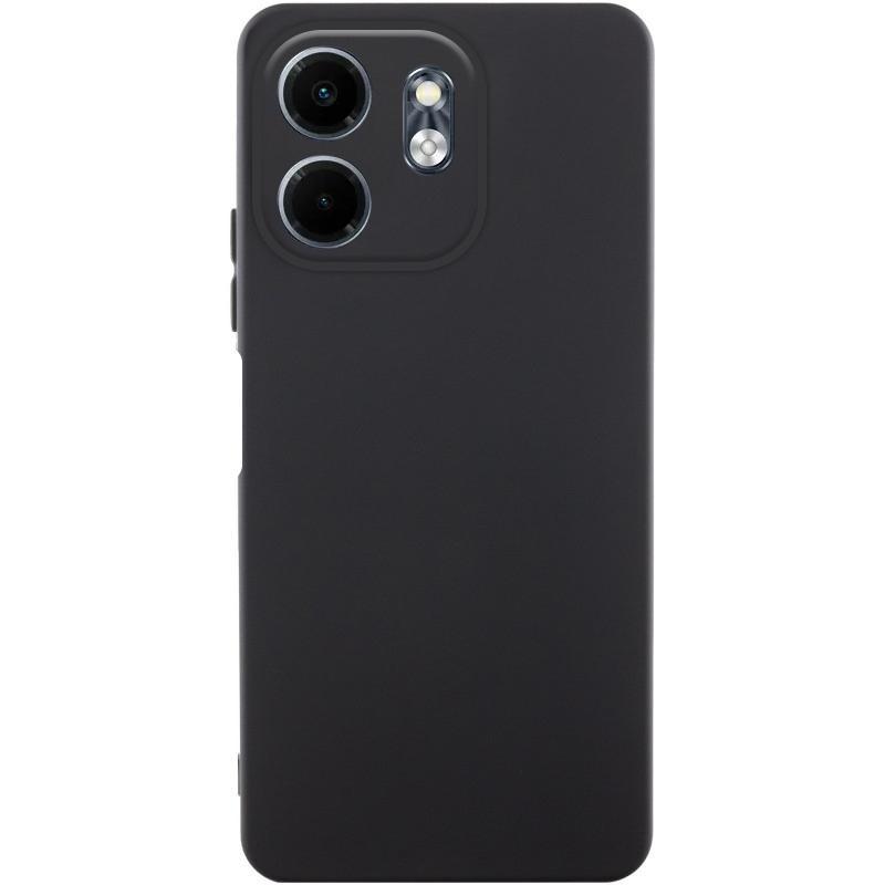 Чохол GETMAN Liquid Silk Full Camera для Infinix Smart 9 4G / Hot 50i | TPU + Мікрофібра Чорний / Black, фото 1
