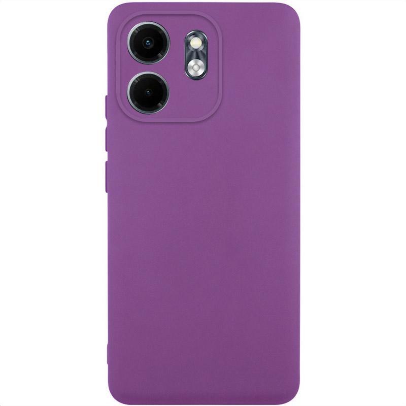 Чохол GETMAN Liquid Silk Full Camera для Infinix Smart 9 4G / Hot 50i | TPU + Мікрофібра Фіолетовий / Grape, фото 1