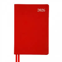 Щоденник А5 датований 2026 інтегральний червоний 368 стор Aldento Planner, 252671
