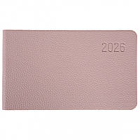 Щотижневик 10х17 см датований 2026 мякий 128 сторінок ліловий Monaco Leo Planner, 252655