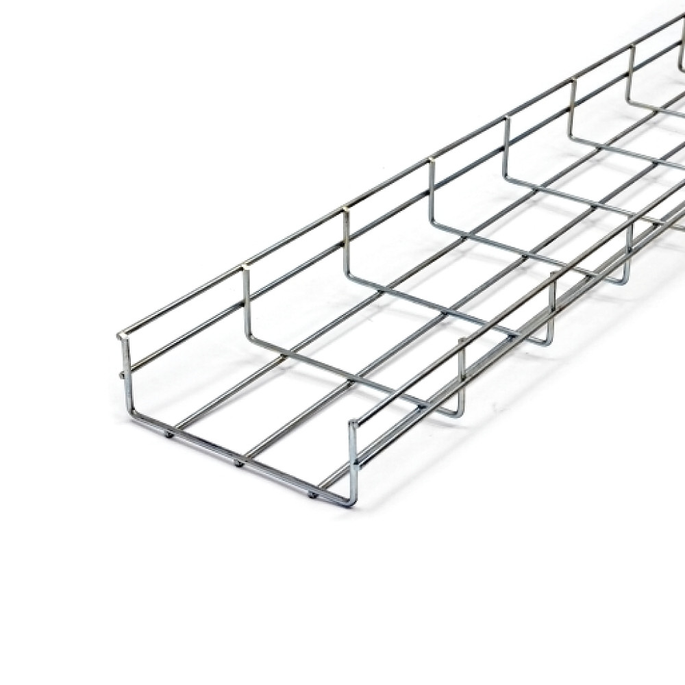 Лоток сітчастий WBC 150х50 мм, дріт D4 мм, нержавіюча сталь AISI 304, 2,5м