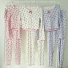 Жіночі піжами №D0439 Білий з бантиками, фото 7