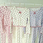 Жіночі піжами №D0439 Білий з бантиками, фото 8