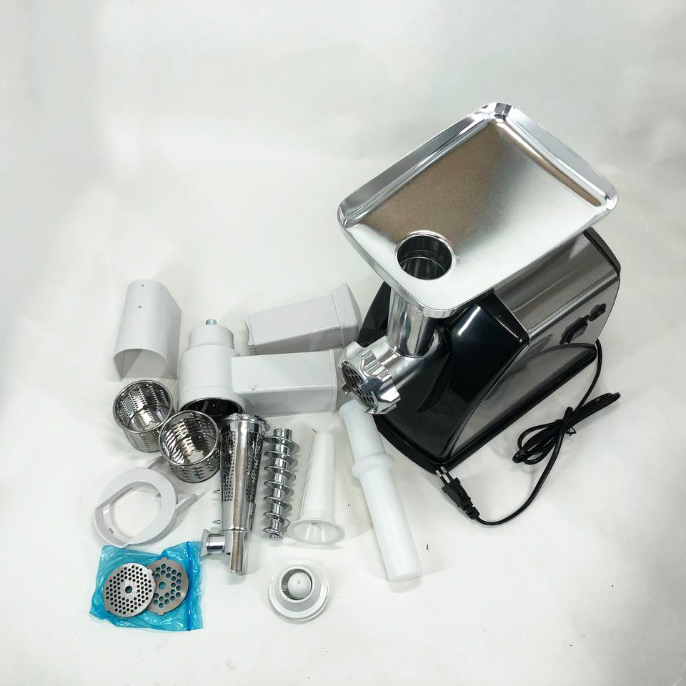 Електром'ясорубка помічниця Suntera SMG-5454SS 2200 Вт, М'ясорубка для м'яса, WO-562 М'ясорубка металева