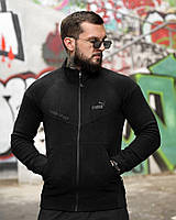 Чоловіча флісовка Black PM 4 чорного кольору легка та тепла ПП8019 ТМ