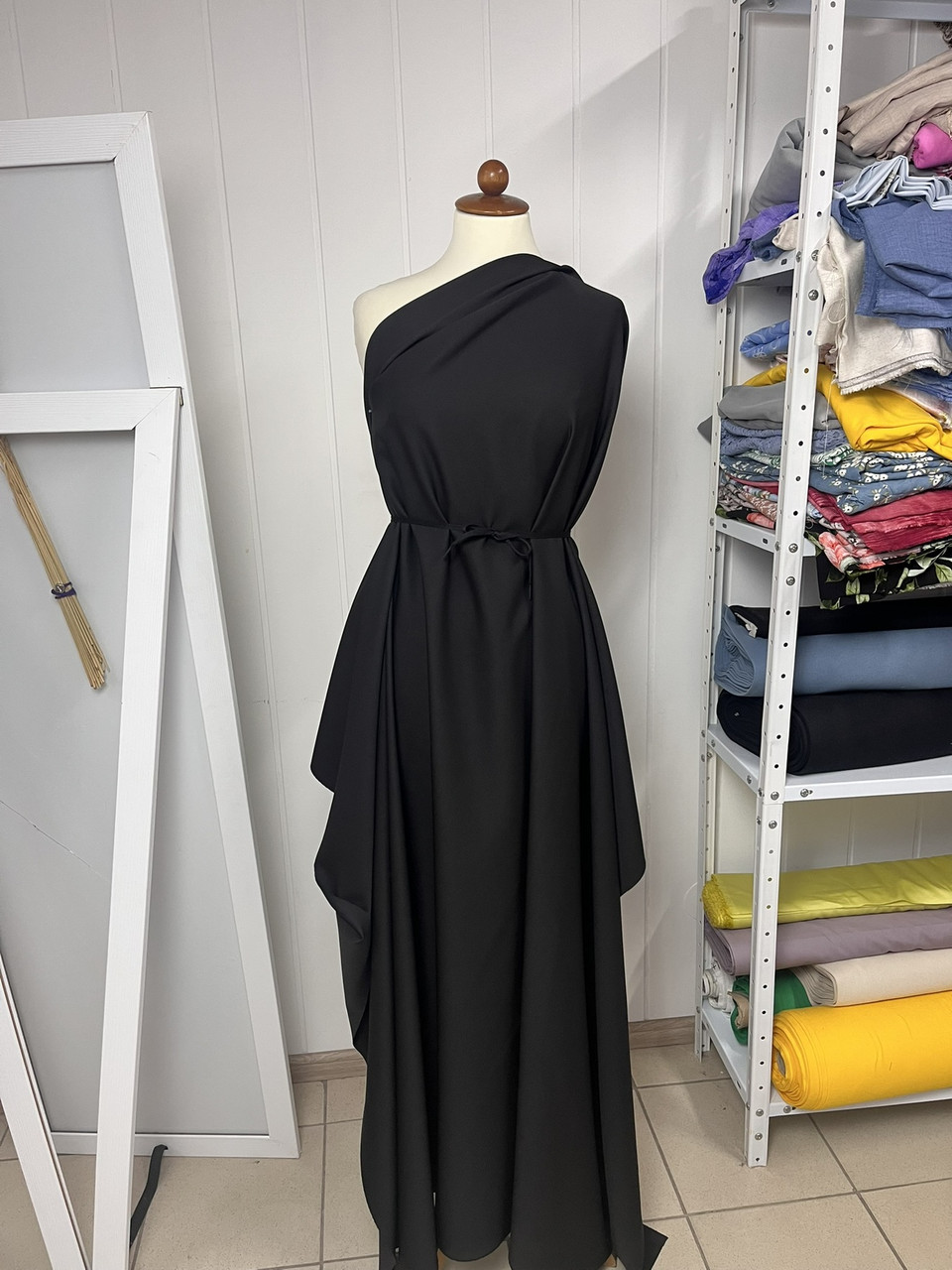 Креп костюмний Бьянка Чорний, фото 1