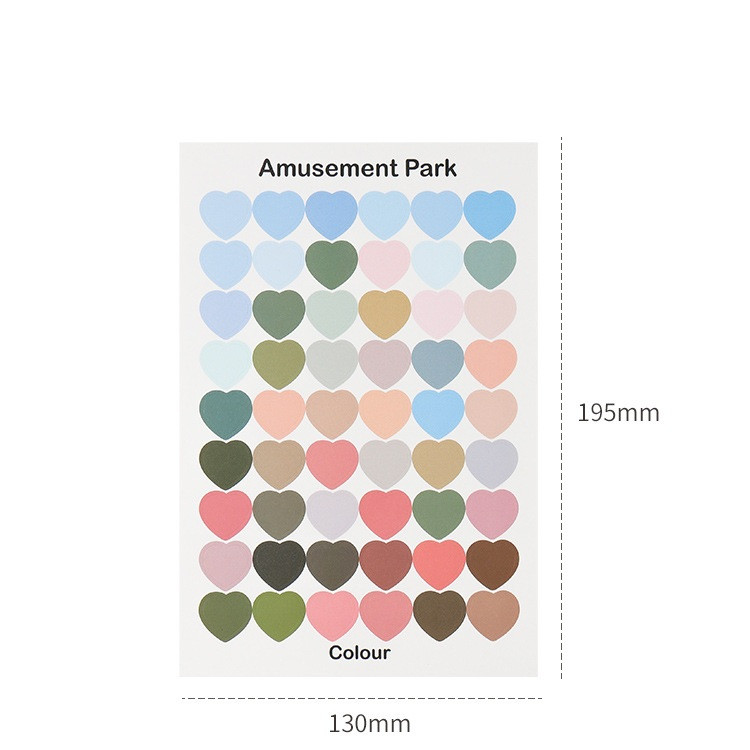 Наклейки сердечка Amusement Park NKL136, фото 1