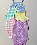 Боді майки George на дівчинку / набір 5 шт. / 68-74 / 6-9 міс., фото 2