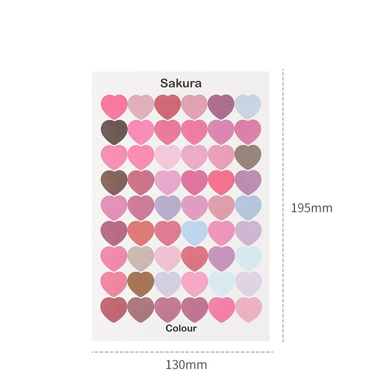 Наклейки сердечка Sakura NKL137, фото 1