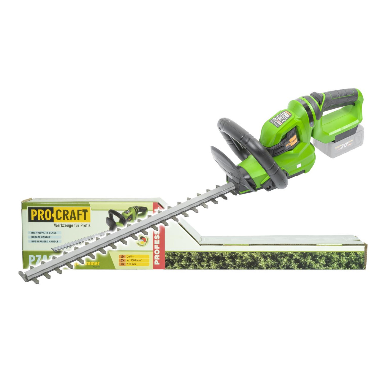 Кущоріз акумуляторний 510 мм Procraft PZA22 (без АКБ та ЗП)