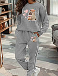 Теплий жіночий костюм з  принтом "Капібара", фото 3
