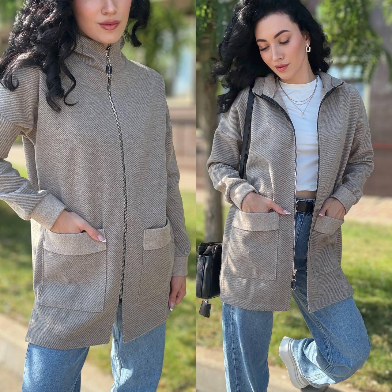 Кофта фліс на блискавці з капюшоном, фото 1